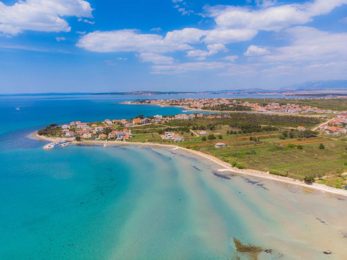 Jimmys Beach Privlaka - Direkt Am Meer, Tollem Blick Und Beheiztem Pool Dış mekan fotoğraf
